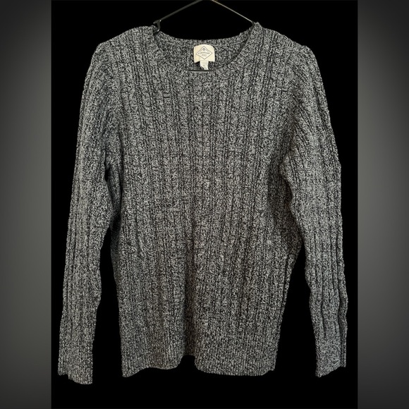 St John’s Bay• Charcoal Grey Cable Knit Sweater, Size XL - Picture 3 of 15